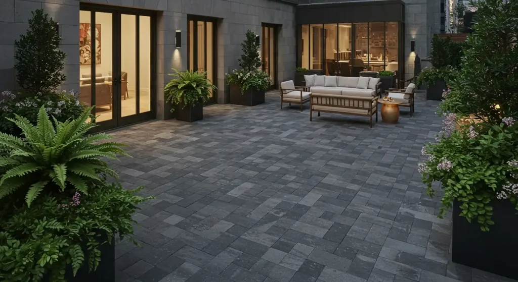 best patio design using pavers in NYC