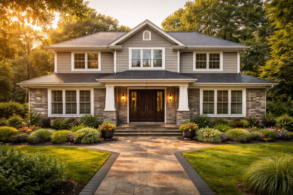 Balanced home exterior with proper proportions and symmetry