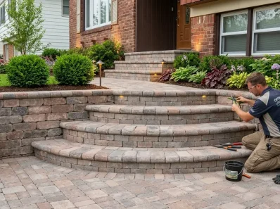 Retaining Wall Installation